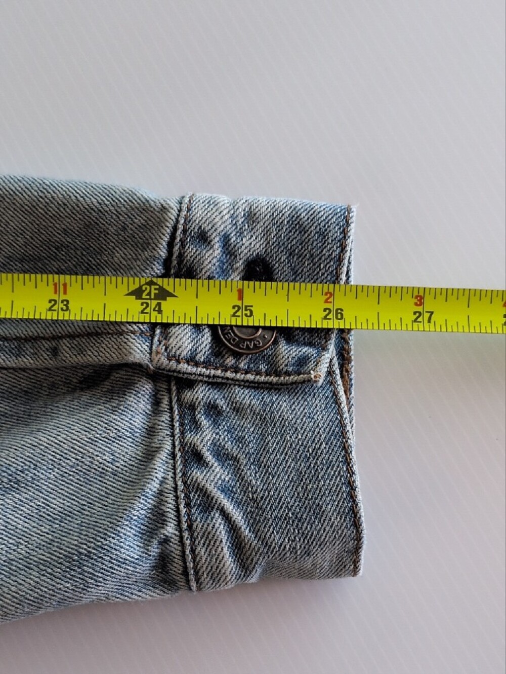 GAP Light Blue Washed Denim Jean Jacket - Picture 7 of 12